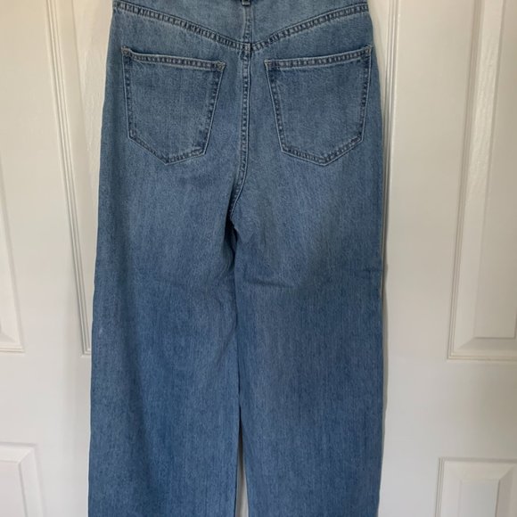 Kathy High Waist Wide Leg Crop Nonstretch Jeans 26 - Picture 3 of 6